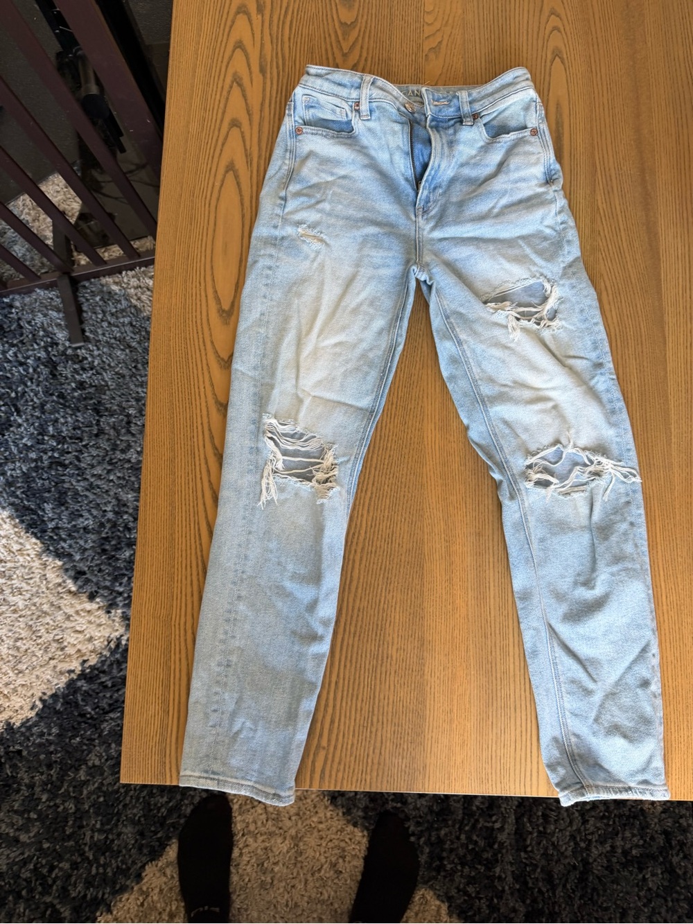 American Eagle Outfitters Light Blue Stretch Jeans